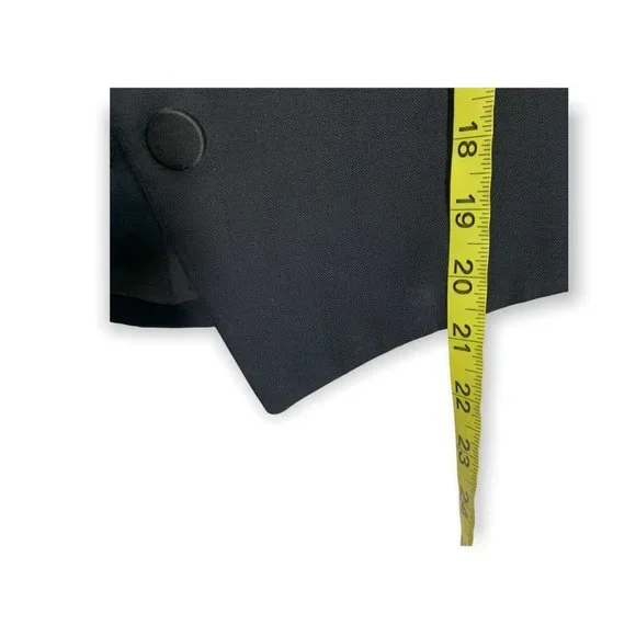 Vintage Y2K Lord West Faux Fur Trim Blazer Medium - Picture 7 of 8